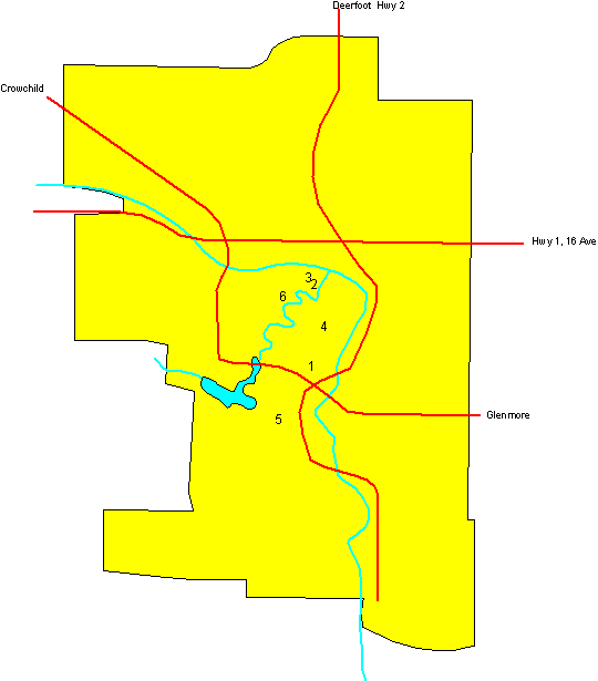 Map of Calgary Comedy Club Locations
