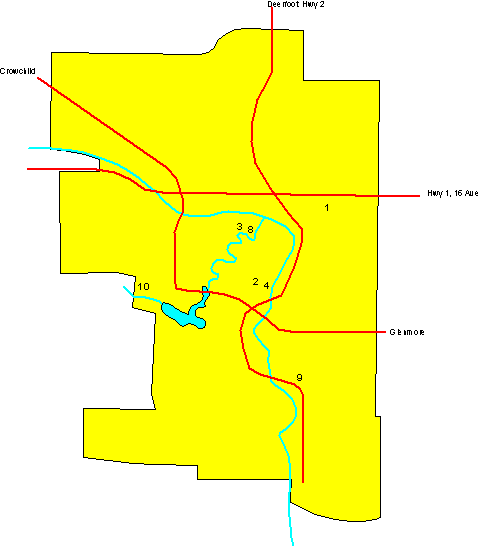 Calgary Casino Map