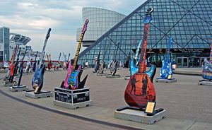 Rock Guitars on Display