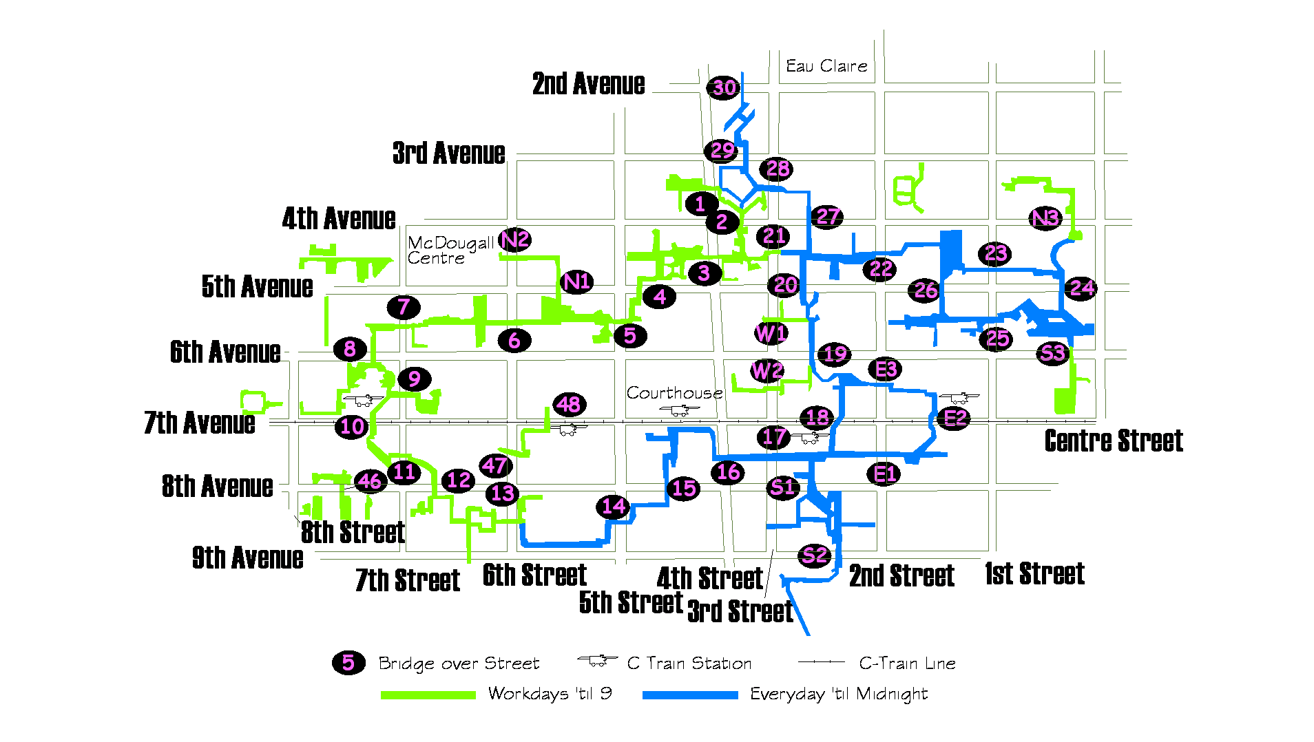 Printable Map Of Downtown Calgary Printable Maps - Rezfoods - Resep ...