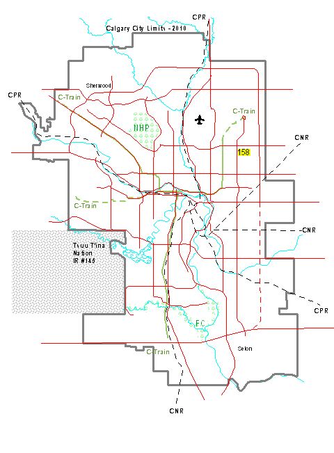 Temple Calgary Map
