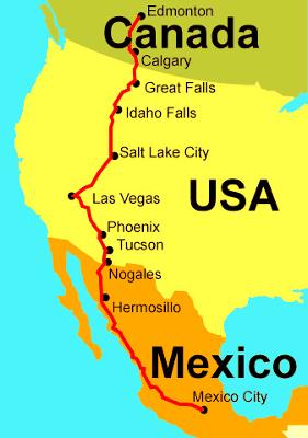 Main geographical features of Alberta