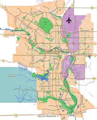 Calgary Map Wikipedia