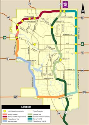 City of Calgary Stoney Trail Map